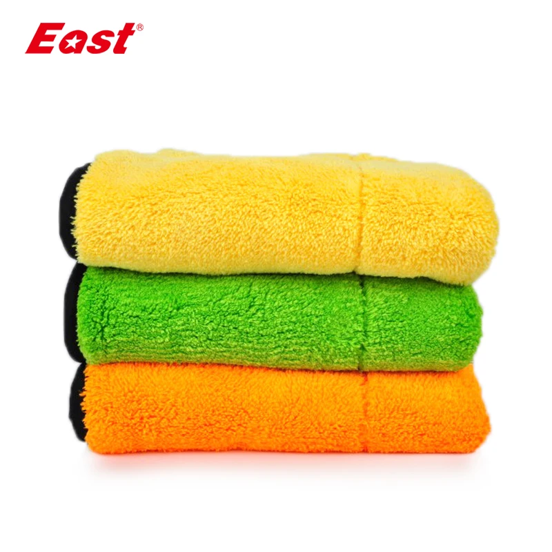 Life83 2 Pcs 45x38 CM Thick Plush Microfiber Cleaning Cloths Velvet Washing Towel Car Care Wax Polishing Waxing Detailing Towels