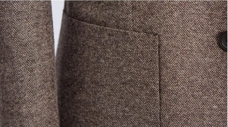 Стиль мужской костюм однобортный шерстяной костюм для мужчин Slim Fit деловое свадебное платье мужские классические костюмы полный размер костюм Homme