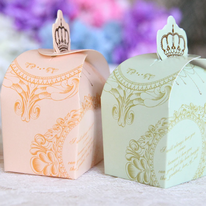 Королевская корона дизайн сладкие конфеты шоколадное печенье коробка свадебные