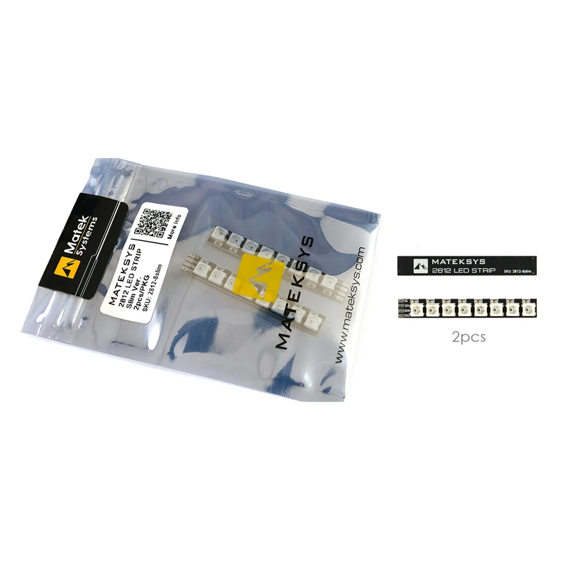 

2PCS Mateksys 2812 LED Strip Slim Board 5V for RC Drone FPV Racing Quadcopter DIY Accessories Spare Part