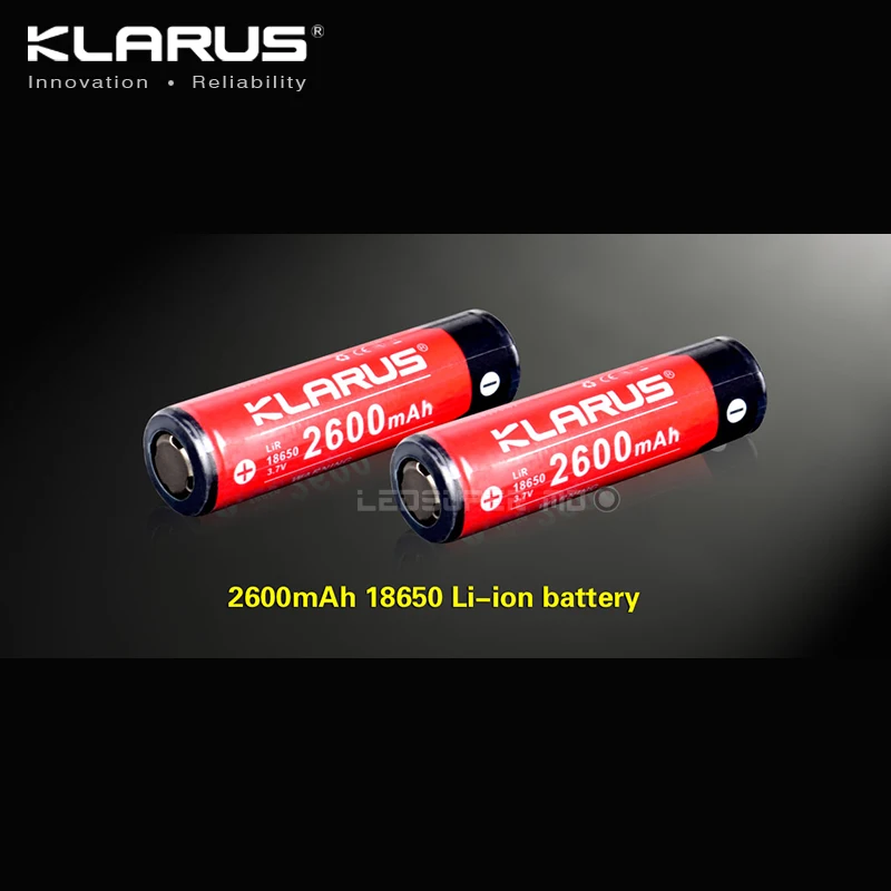 2 шт. портативные аксессуары для освещения KLARUS LiR 18650 перезаряжаемая литий ионная