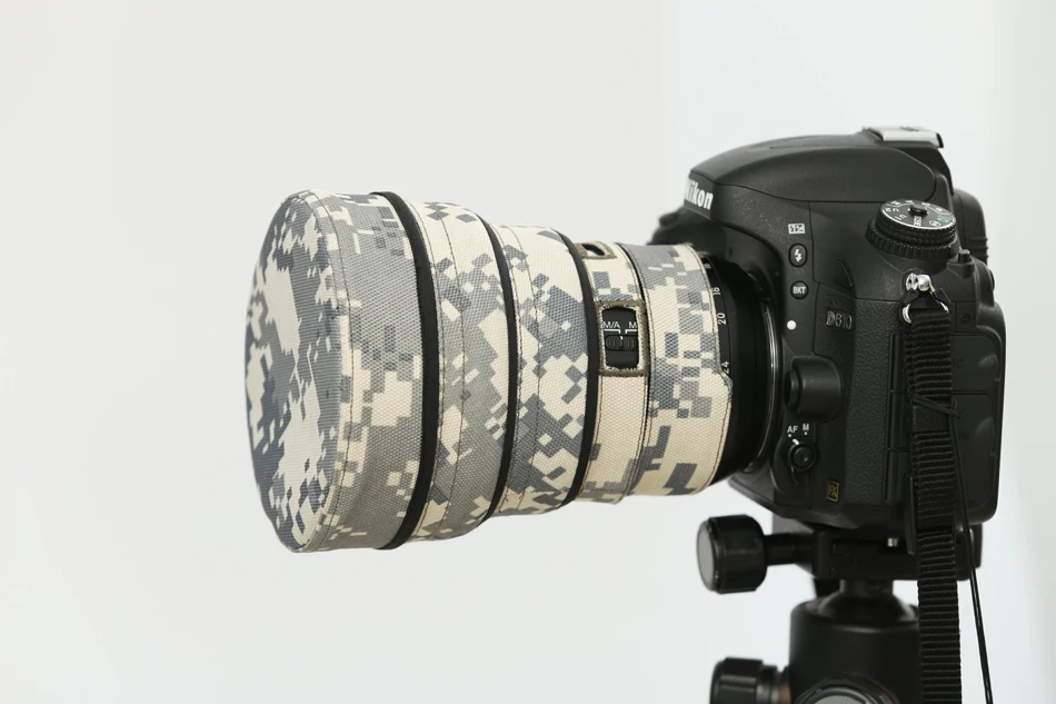 DHL/EMS покрытие объектива Камуфляж для Nikon AFS 14-24 мм F2.8G ED gun одежда защита объектива