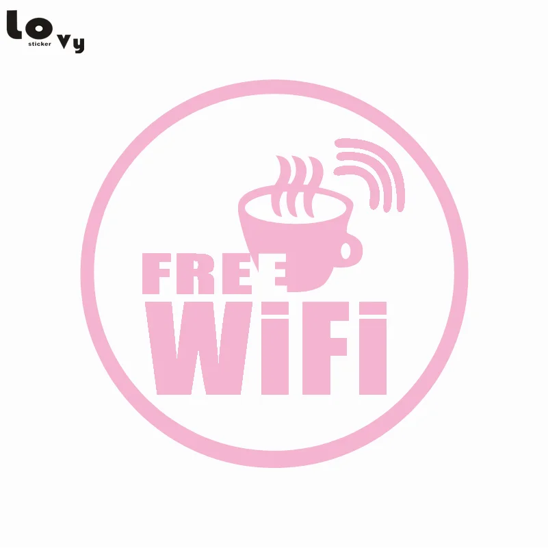 Wi Fi Наклейка на стену с логотипом для бесплатного беспроводного Интернет