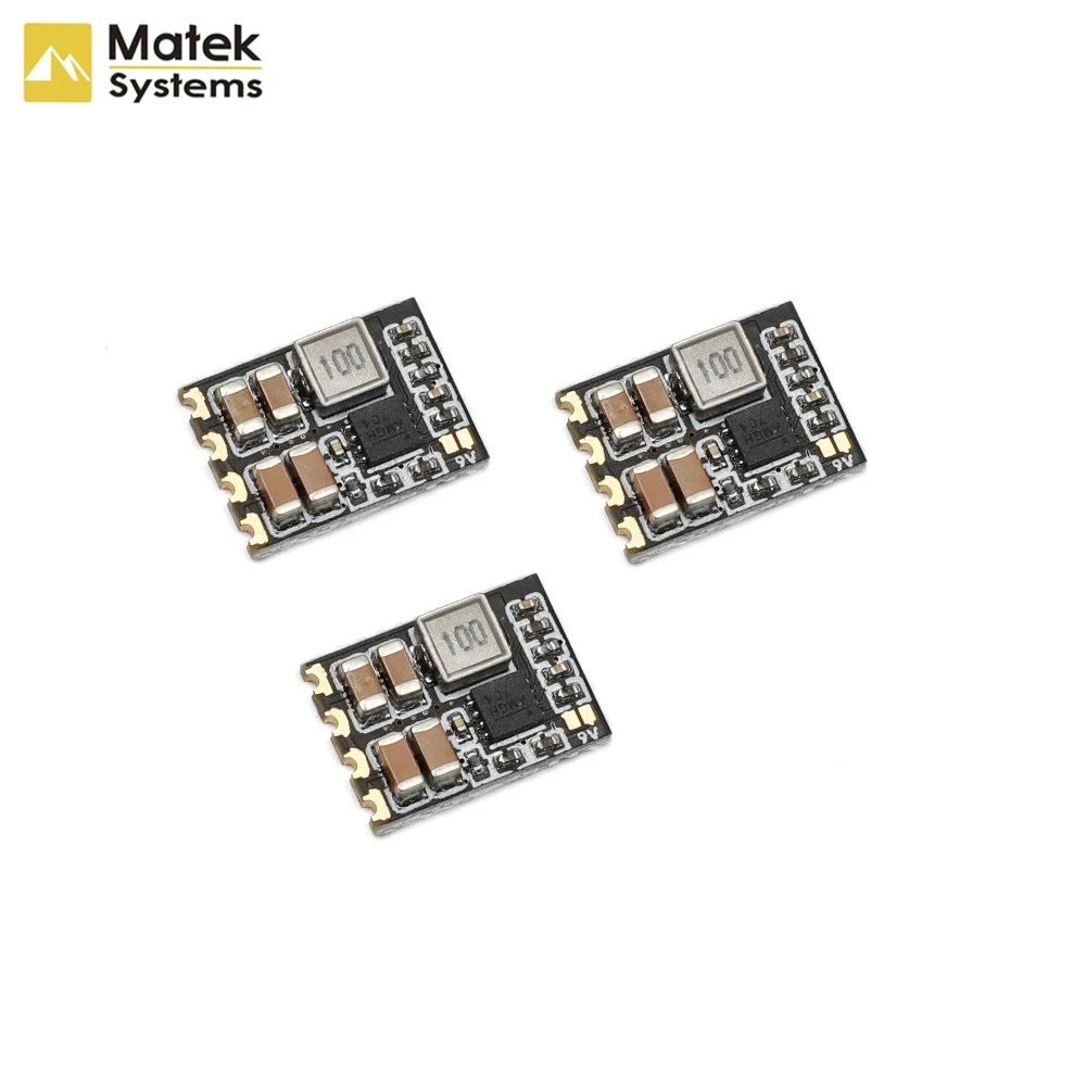 Понижающий модуль регулятора 3 шт./лот Matek Systems Micro BEC 6 30 в до 5 В/9V ADJ для
