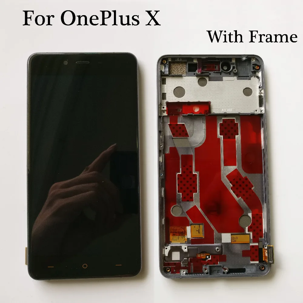 Черный/белый 5 0 дюймов для OnePlus X E1001 E1003 ЖК-дисплей + сенсорный дигитайзер экран