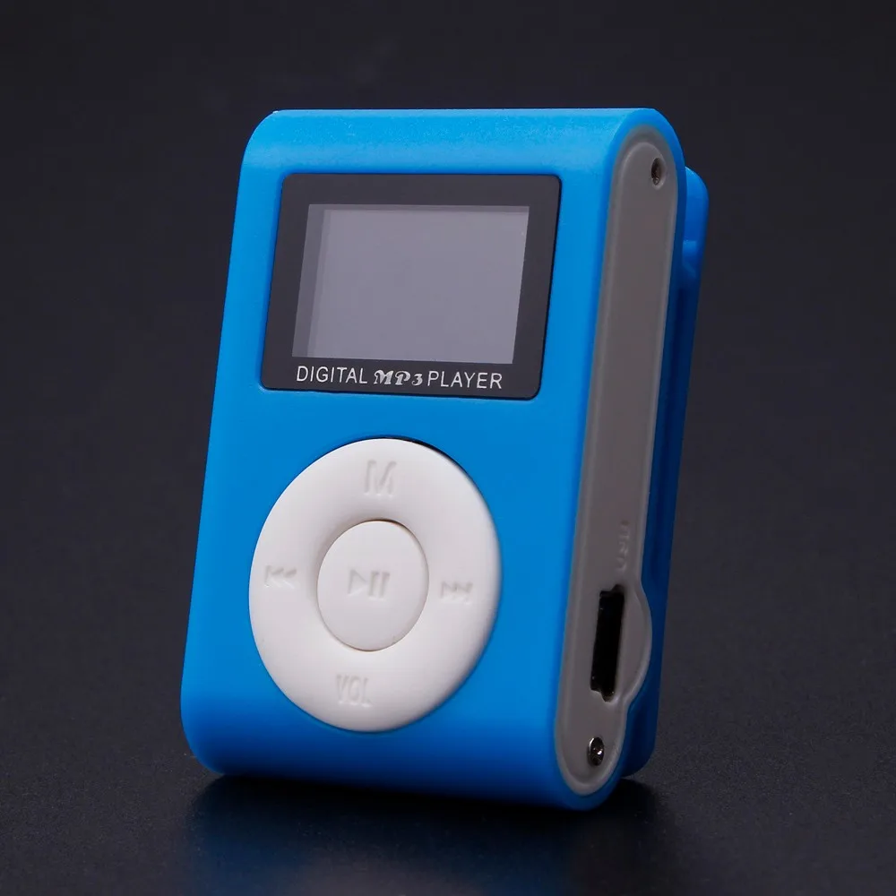 Новинка Лидер продаж модный мини MP3 плеер с usb клипсой поддержка ЖК экрана 32 ГБ Micro