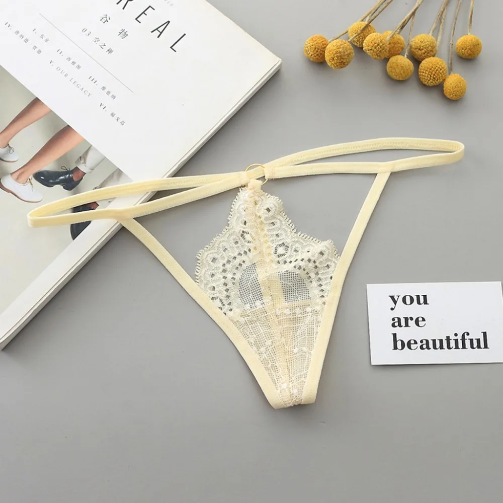 Женские сексуальные трусики стринги эротические кружевные с открытой