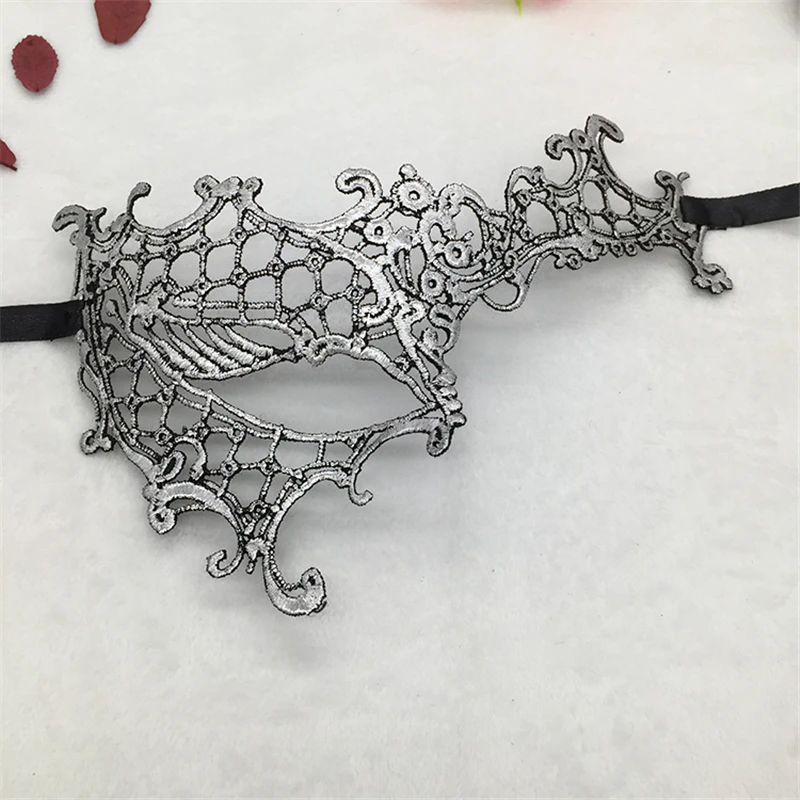 Открытые Сексуальные Кружевные маскарадные маски с одним глазом для карнавала