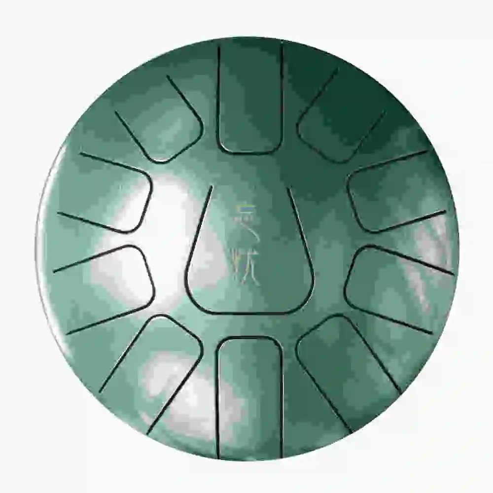 Dark Green 11 тон ручной барабан 10 дюймов G Tune стальной язык барабан бак повесить барабан с барабаны палочки сумка для хранения ударные инструменты - Цвет: Dark Green