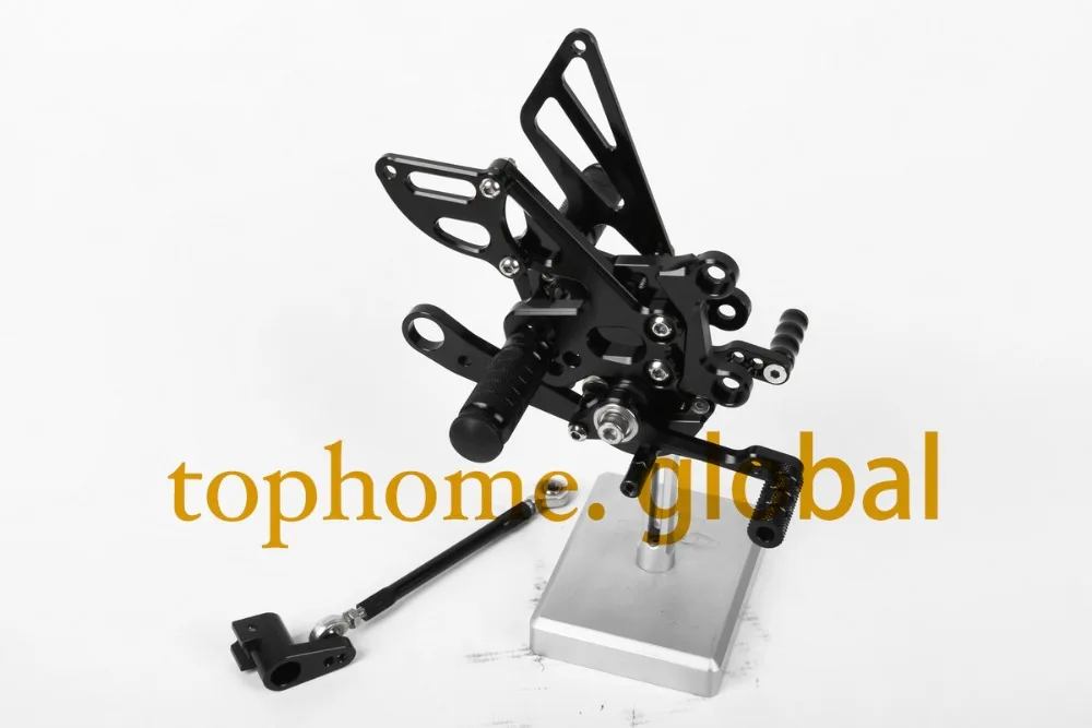 Для Aprilia RSV4 2009-2016 мотоцикл части черный CNC Rearsets подножки мотоцикла 2010 2011 2012 2013 2014 2015