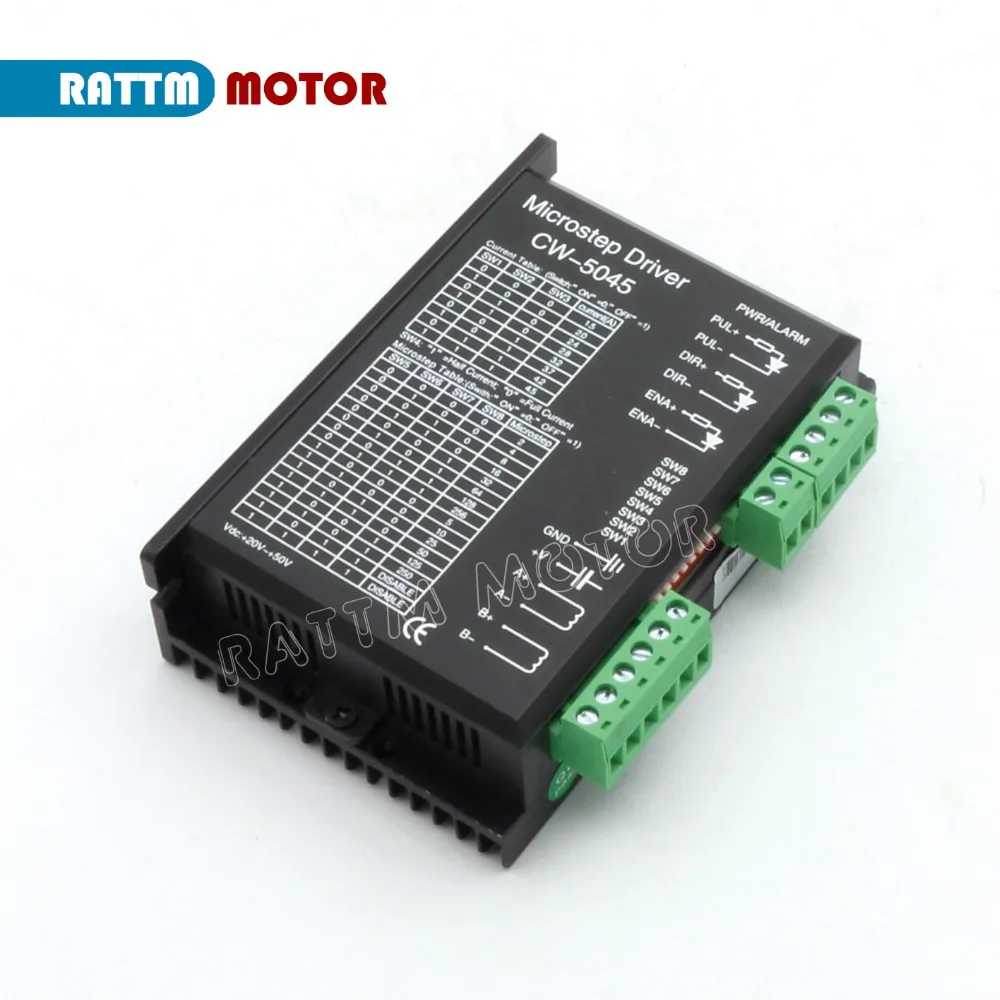 

Драйвер шагового двигателя с ЧПУ Nema 17 23 CW5045 50V DC 256 A Microstep