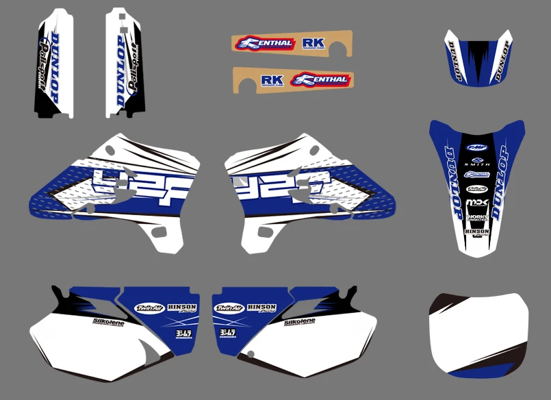 Графические и Фоновые наклейки наборы для Yamaha YZ250F YZ450F YZF250 YZF450 2003 2004 2005 YZ 250F 450F YZF 250