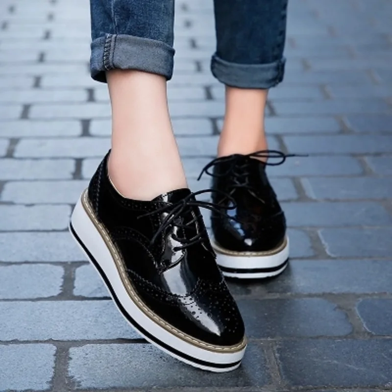 2018 Новый PU обувь bullock свободные подошвы обуви без каблука модная обувь. | Обувь
