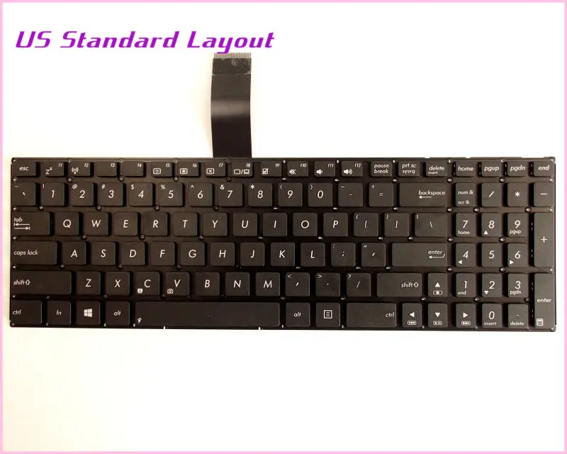 Новая клавиатура с американской раскладкой для ноутбука/ноутбука Asus R505 R505C R505CA