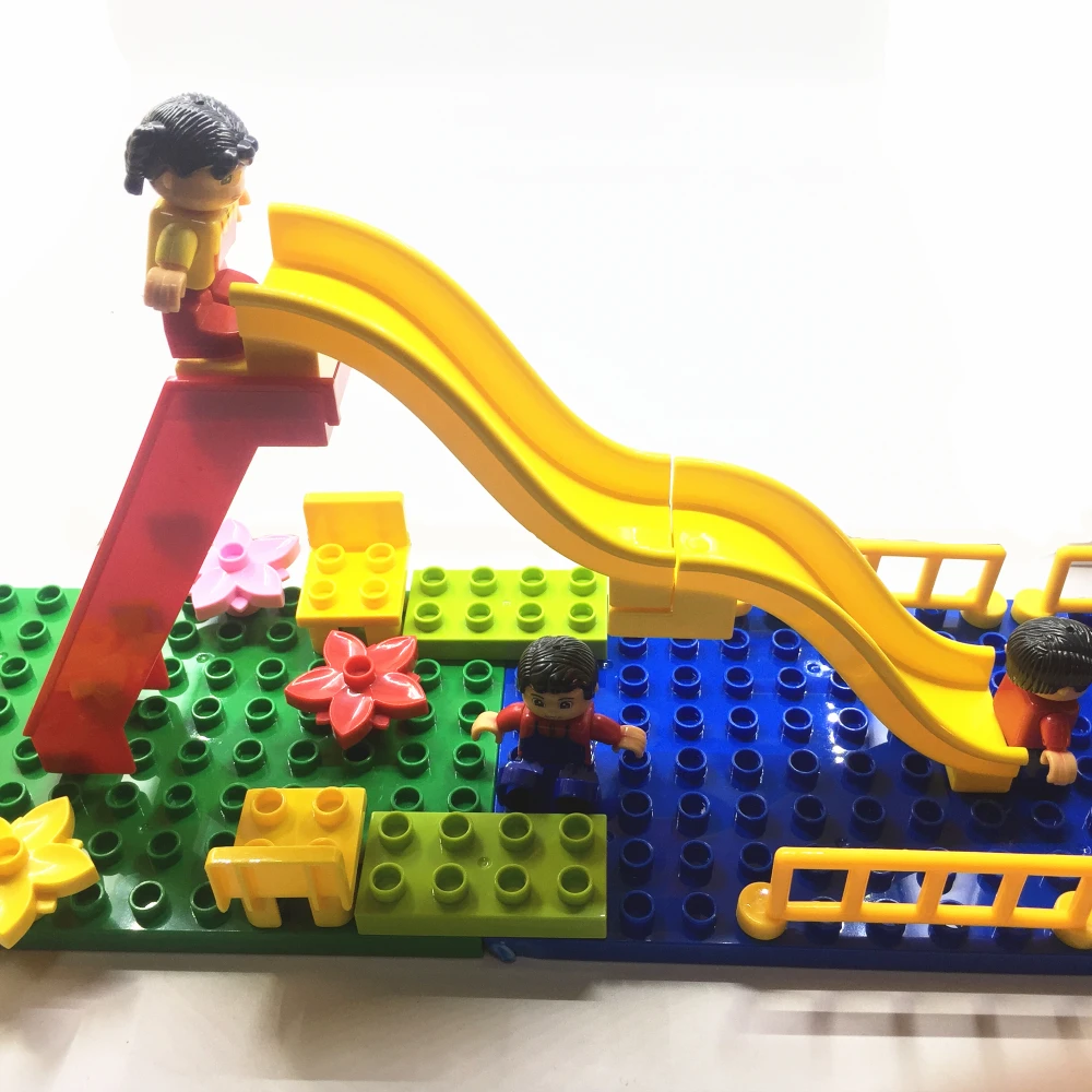 Блоки большого размера Diy игровая площадка Duploe большие строительные блоки