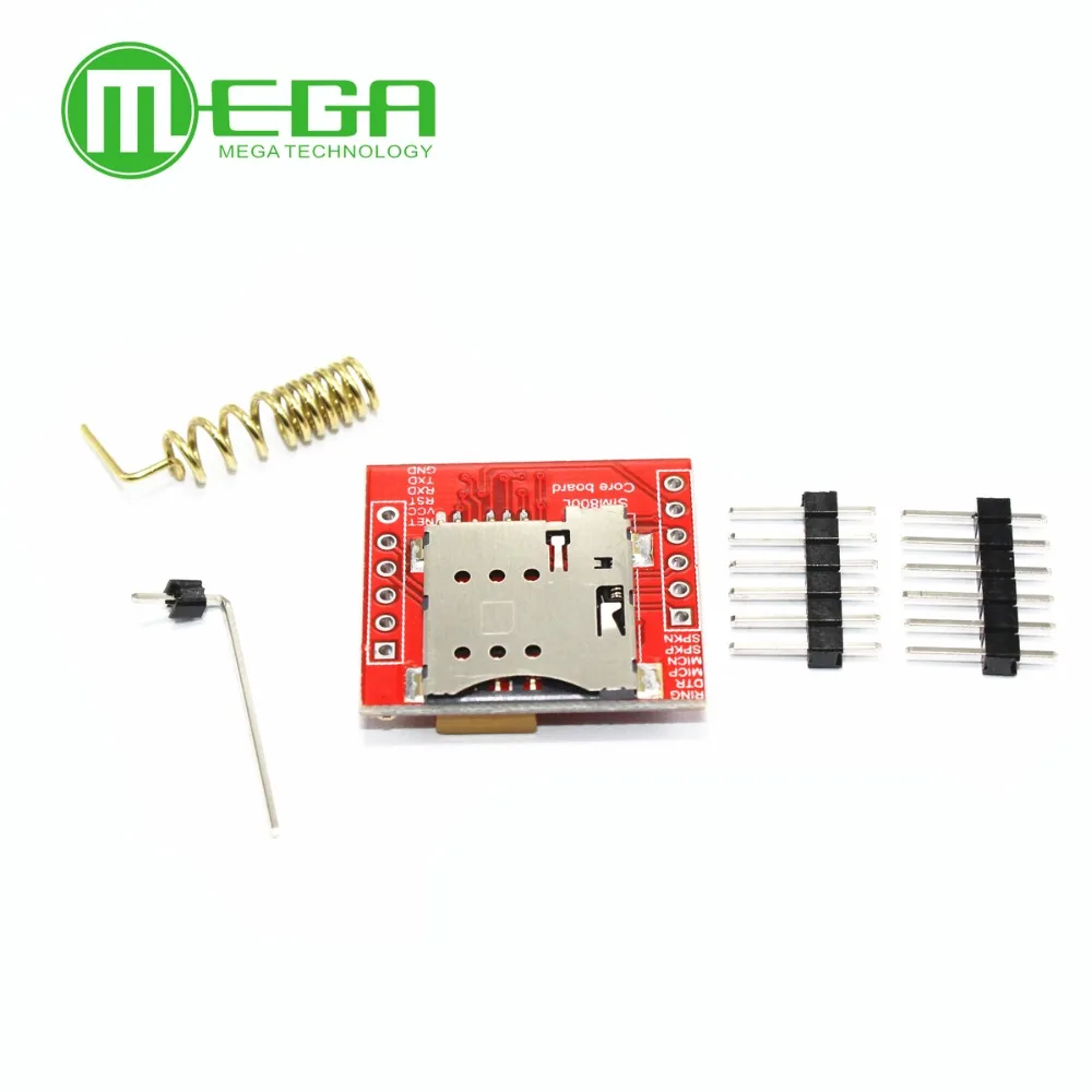 Самый маленький SIM800L GPRS GSM модуль карта MicroSIM Core плата четырехдиапазонный TTL