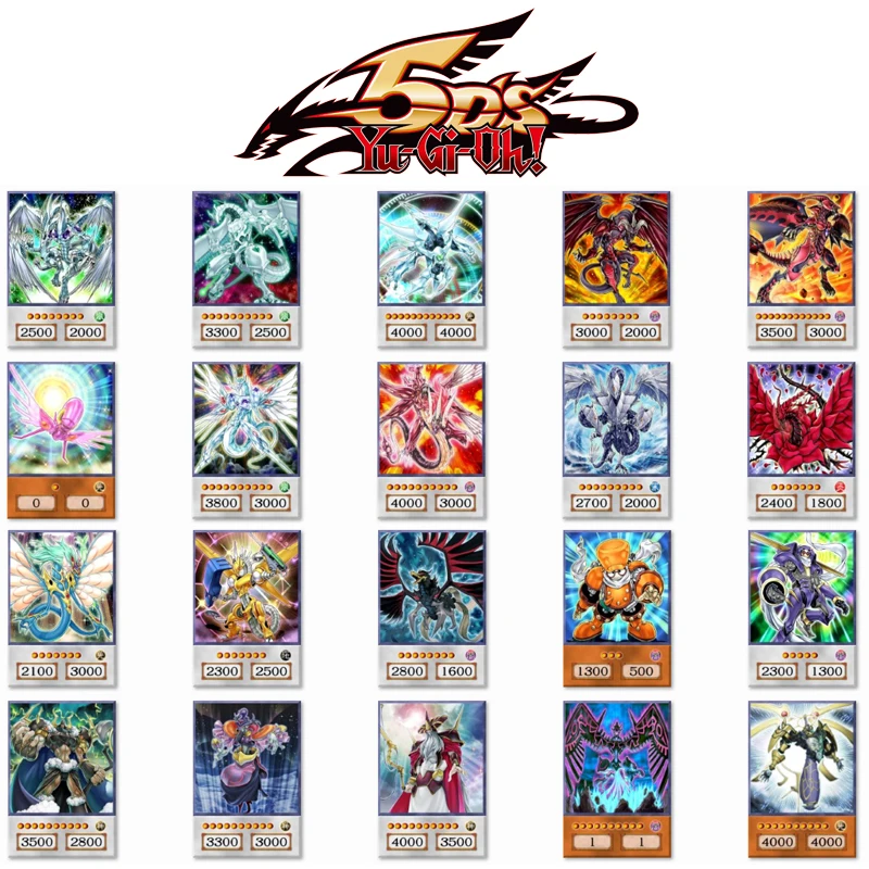 20 шт. Yugioh 5D's Аниме Стиль Orica карты Звездная Пыль Дракон Trishula Odin 5ds Yusei 4 Дети Классический синхронизатор Монстр дропшиппинг