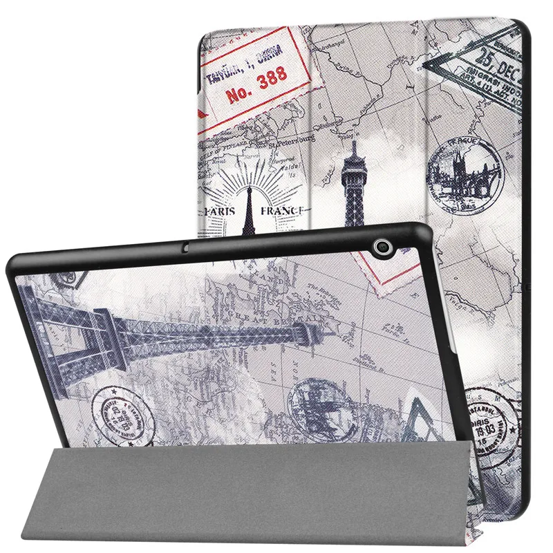 Case For Huawei MediaPad T3 10 AGS-L09 AGS-L03 9.6 inch Cover Funda Tablet for Honor Play Pad 2 Slim Flip PU Case+Film+Pen | Компьютеры и