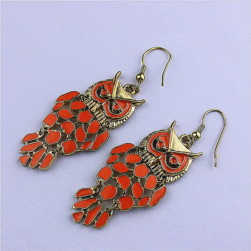 Модные женские украшения красивые серьги с подвеской в виде совы для девочек на