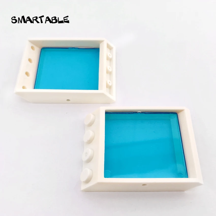Smartable оконная рама со стеклянным люком для крыши строительные блоки DIY игрушки