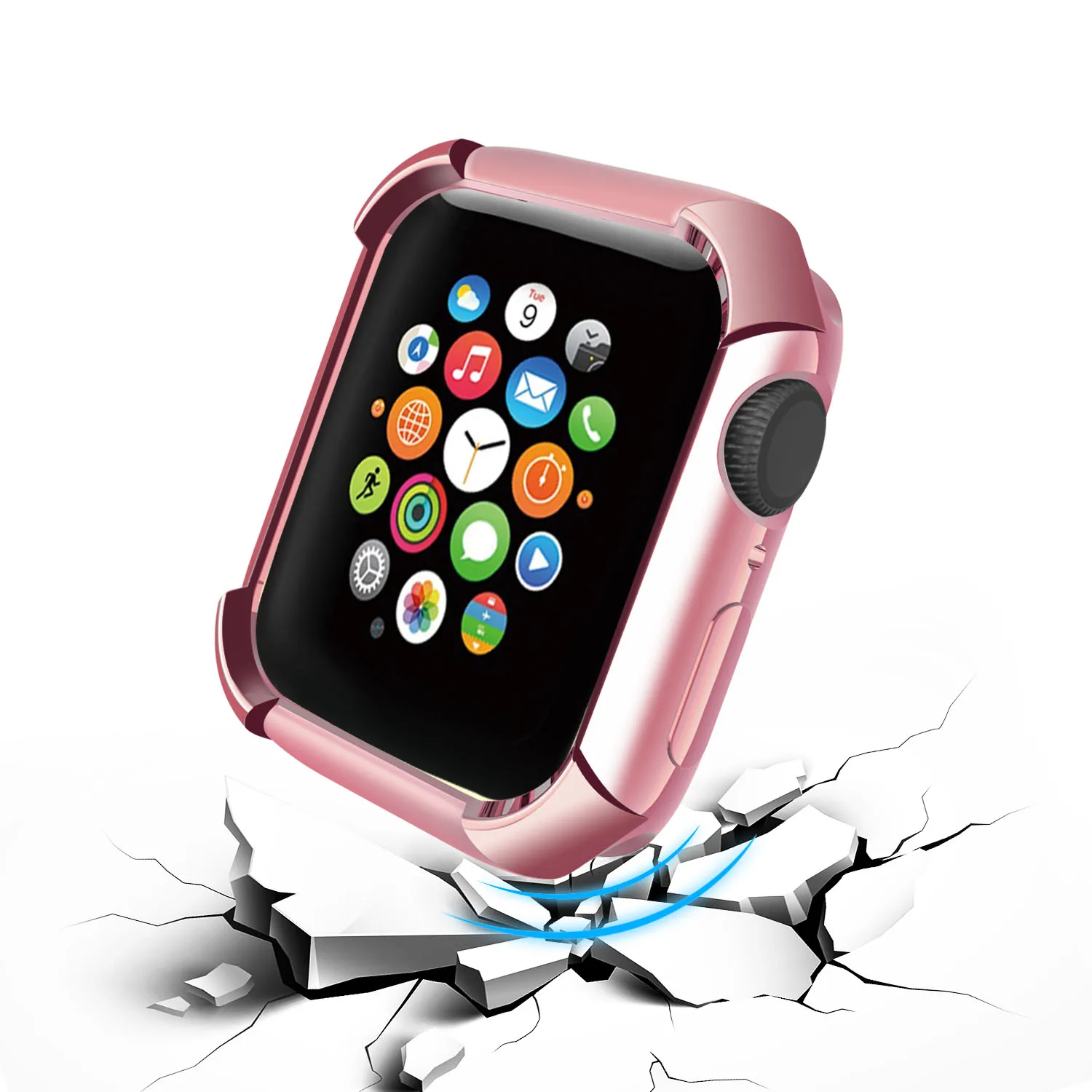 Фото Мягкий ТПУ защитный чехол для часов Apple Watch 4 серии 4 крышка 44 мм 40 мм ударопрочный бампер рамка покрытие силиконовый чехол №2