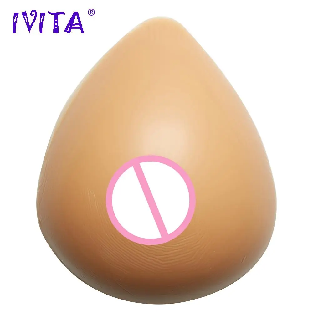 IVITA 4600 г огромная накладная Силиконовая грудь формы загара слеза мягкие