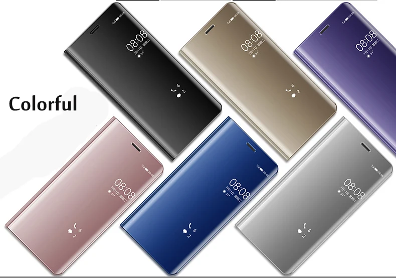 Для Huawei P20 Pro Smart Flip Чехол для Mate 10 Mate10 Lite чехол зеркальный вид Honor V10 9 Capa|Бамперы| |