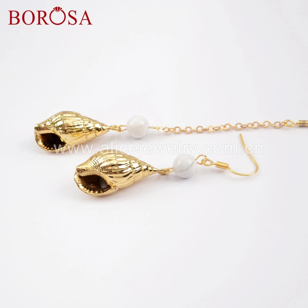 Серьги-гвоздики BOROSA Асимметричные ручной работы 5 пар HD0006 | Украшения и