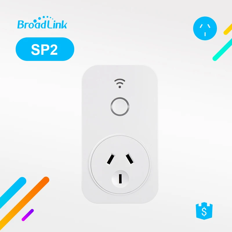 Умная розетка Wi Fi AU BroadLink SP работает с Alexa(Echo Echo Dot) Google Home таймером дистанционного