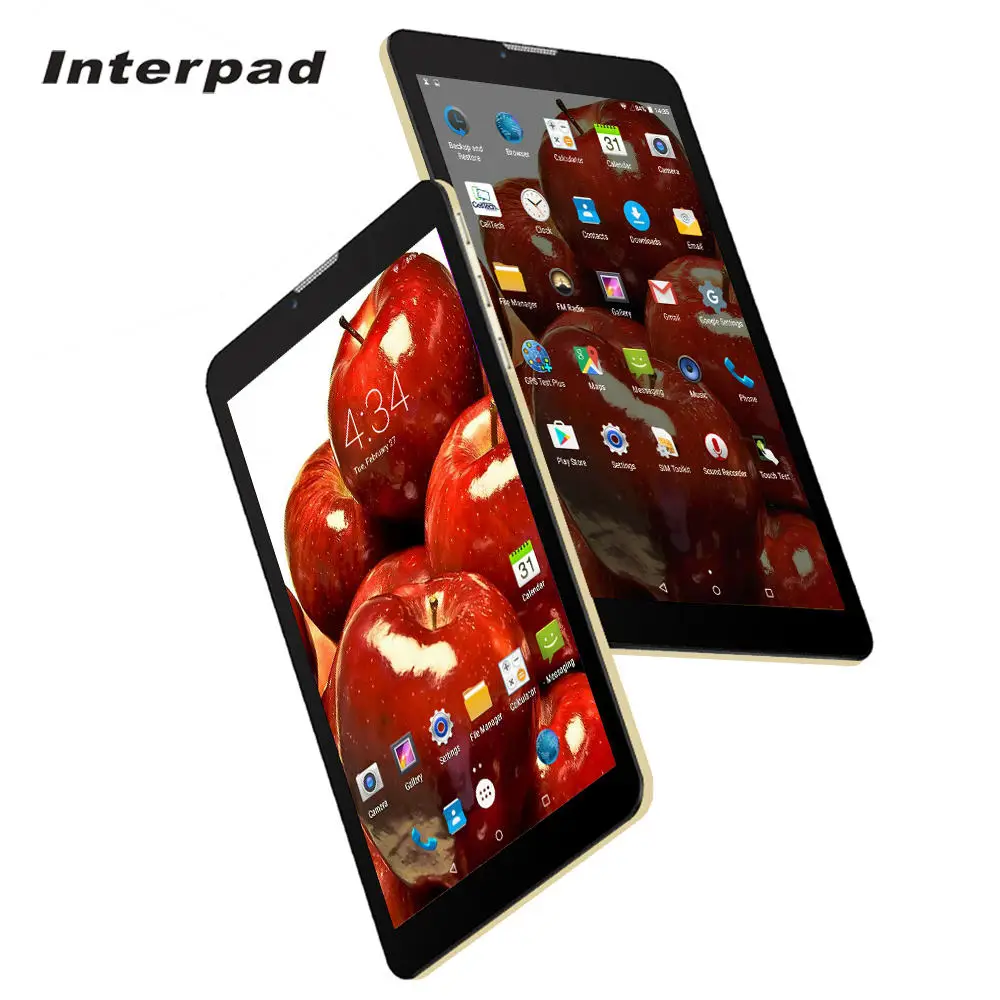 Interpad 7&quot3G Tablet PC MTK6582 Quad Core 1.5GHz 2.5D IPS scree 1280*800 WiFi GPS USB dual SIM phone call Android tablets 8 9 10 |