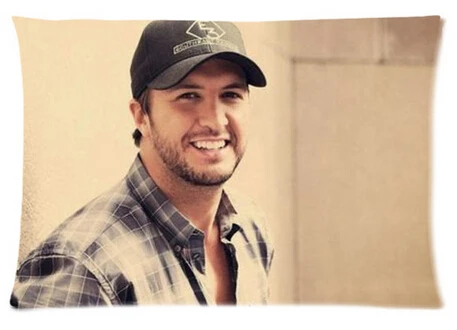 Custom Luke Bryan Pattern Soft Cotton Zippered Pillow Case Cover 20X30 (Twin Sides) | Дом и сад