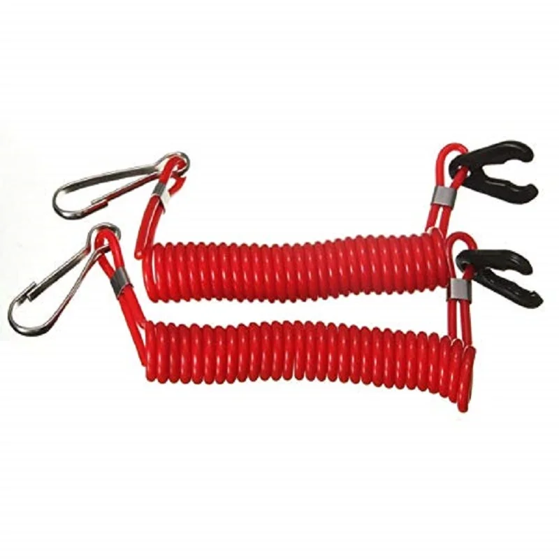 2 шт./лот лодочный мотор Kill Stop Switch &amp Safety Tether Lanyard для Yamaha Tohatsu Запчасти подвесного