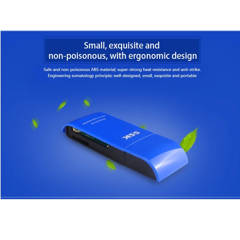 Считыватель карт ССК USB 3,0 SD/Micro SD TF OTG адаптер USB 3,0 type C SD смарт-считыватель карт памяти для ноутбука синий черный 331