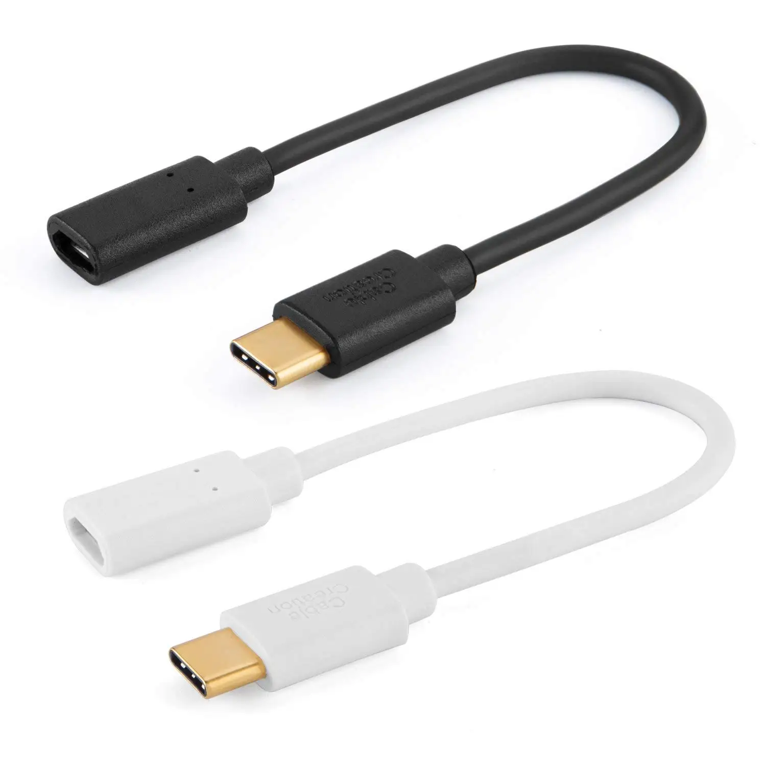JORINDO 56K Ом Сопротивление типа C (USB C) к USB 2 0 Micro Женский Кабель адаптер [2 шт] (белый +