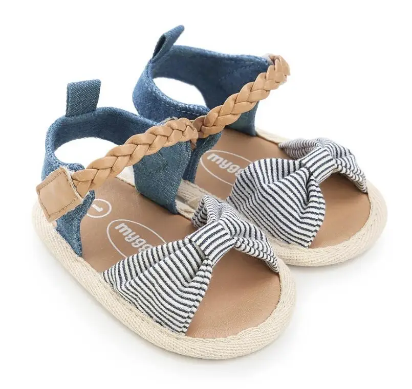

2020 Canvas bow Soft Sole Baby girls summer shoes soft bottom princess Shoes Fashion Prewalkers toddler moccasins Newest