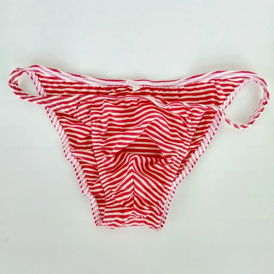 Мужские стринги бикини полоски Jersy Poly/хлопок/спандекс узкая талия|string bikini
