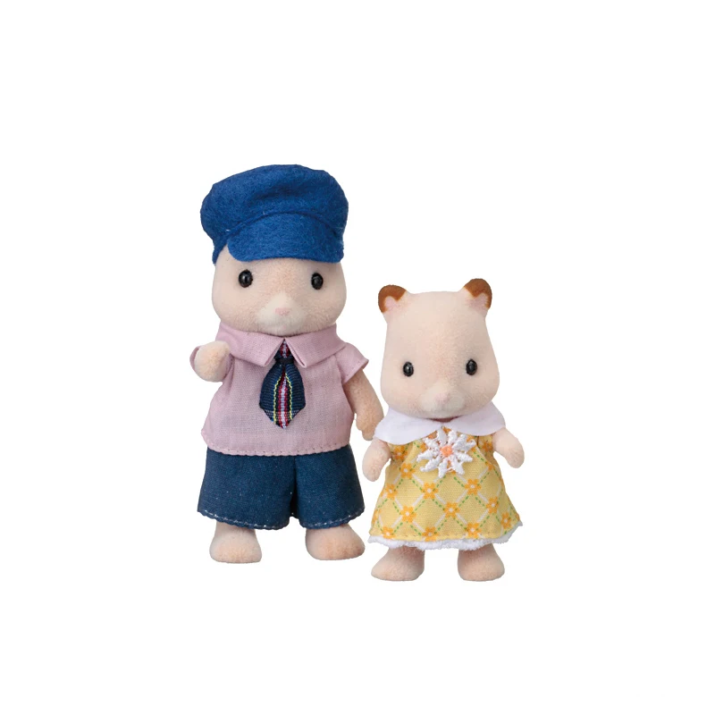 Sylvanian Families хомяк Семья кукольный домик 4 шт рисунок комплект родителей и детей