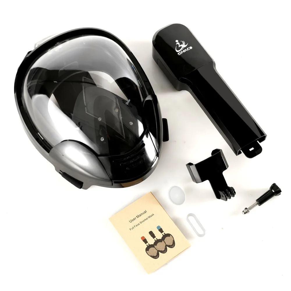 Очки маска для дайвинга экшн видеокамеры полное лицо оборудование подводного