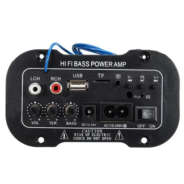 30 Вт усилитель доска Аудио bluetooth Amplificador USB dac FM радио TF плеер сабвуфер DIY усилители для мотоциклов cyclecarhome