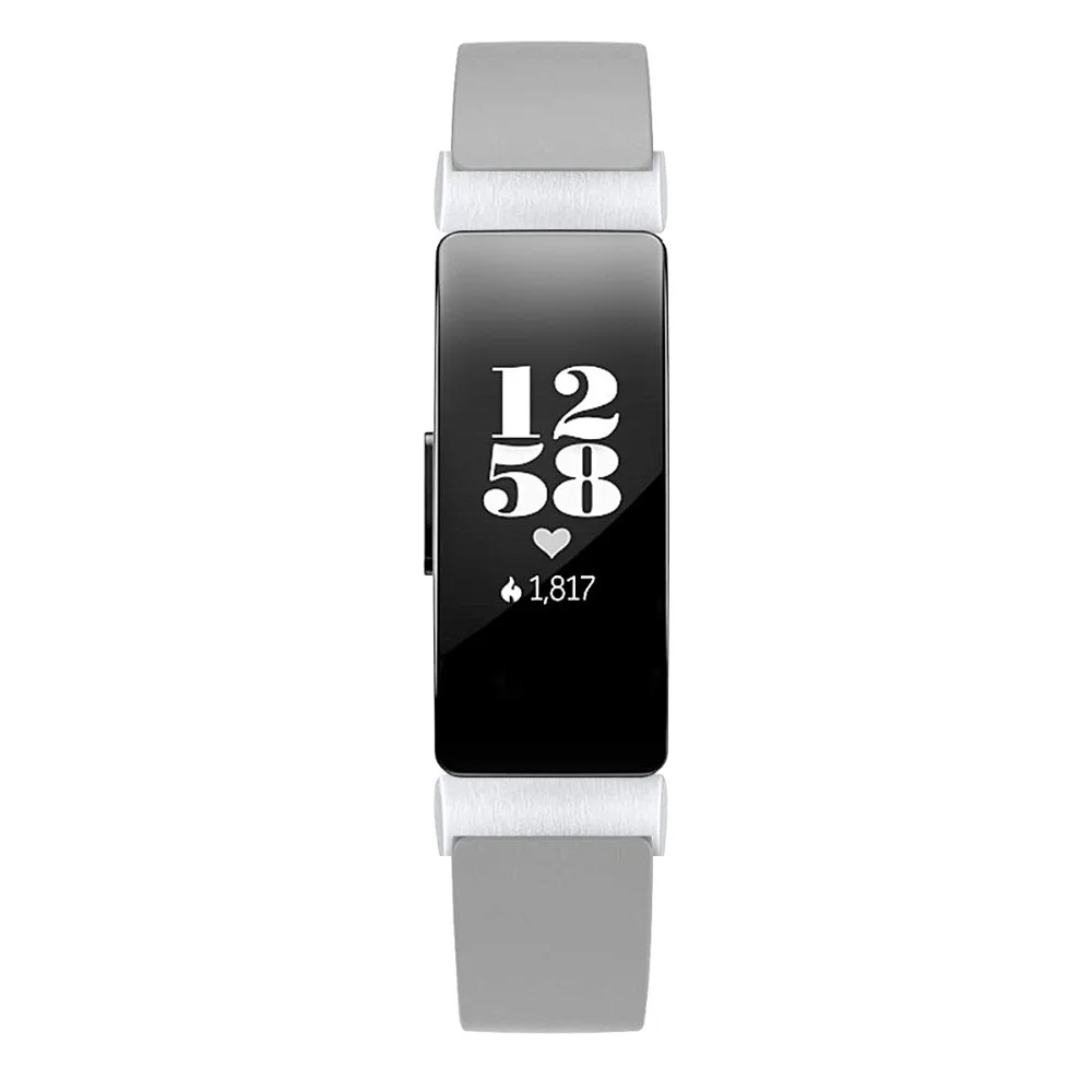Роскошный ремешок из натуральной кожи для Fitbit inspire/inspire hr наручный браслет ремешок для часов черный ремень для часов высокого качества