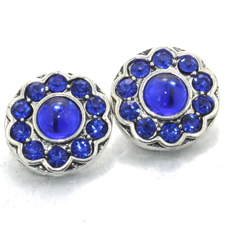 Женские металлические часы с кристаллами 18 мм кнопкой-защелкой для кожаных