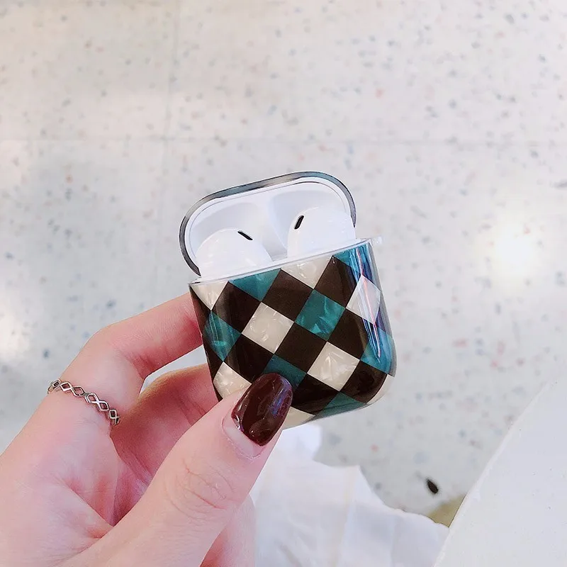 VOZRO мультфильм беспроводной Bluetooth наушники чехол для Apple Airpods наушники чехол s для Airpods 2 защитный чехол - Цвет: Square