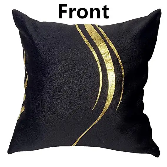 Наволочки в черно золотую полоску 2 шт./лот декоративные наволочки 45x45