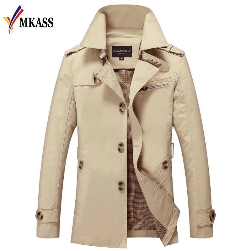 Мужской теплый Тренч Повседневная теплая куртка большого размера с M 5XL
