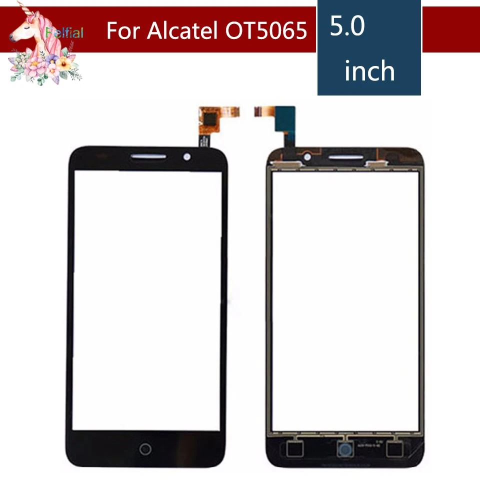

10 шт./лот для Alcatel One Touch Pixi 3 4G OT5065 5065A 5065D 5065X OT 5065 сенсорный экран дигитайзер внешняя стеклянная панель объектива
