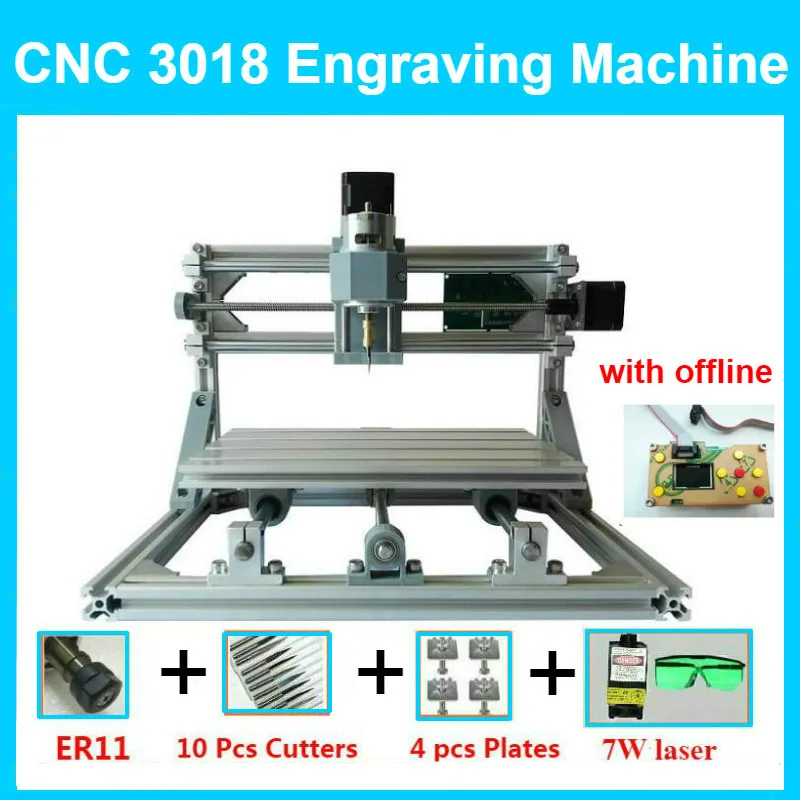 CNC 3018 GRBL управления Diy Мини cnc машина 3 оси pcb фрезерный станок древесины