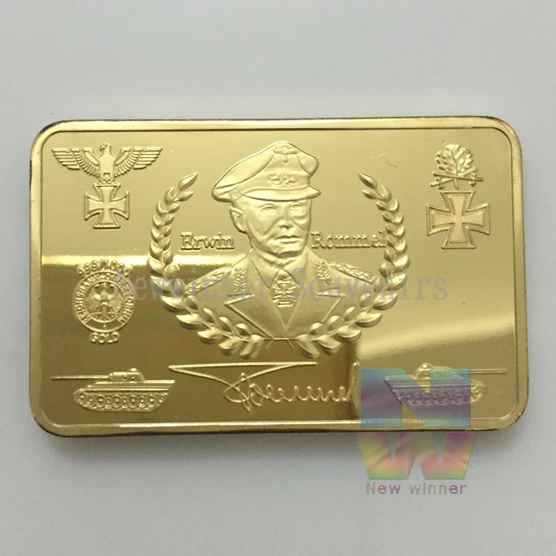 5 шт./лот Новое поступление Commander Erwin Rommel War Challenge МОНЕТА Орел с герба Германии