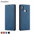 Роскошный Магнитный кожаный флип-чехол для телефона Huawei P Smart 2019 Funda, держатель для карт, кошелек 360, чехол для Honor 10 Lite 2019, силикон