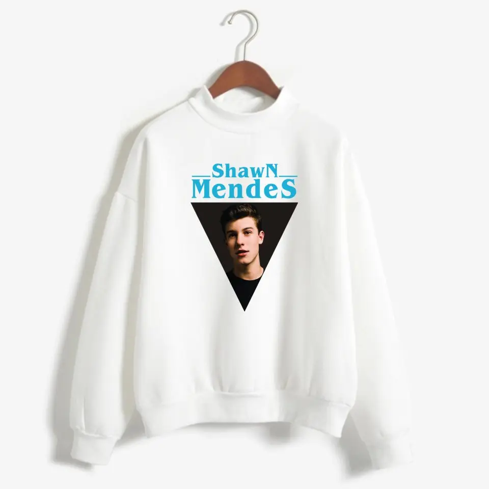 Женская и мужская водолазка Shawn Mendes толстовки с высоким воротником в стиле хип