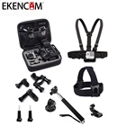 Набор аксессуаров для экшн-камеры EKENCAM 9 в 1, сумка для хранения камеры, ремешок для головы, совместим со всеми сериями спортивных камер
